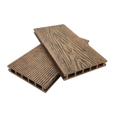 Mieszane kolory WPC Decking 3D Tłoczone podłogi zewnętrzne