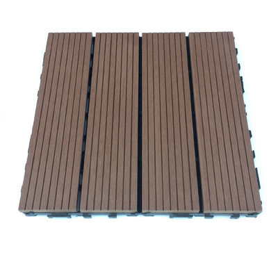 Zewnętrzne płytki podłogowe WPC Woodgrain Deska tarasowa Click Flooring 300x300mm