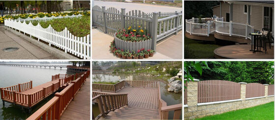 Dekoracyjny drążek WPC Ogrodzenie wodoodporne do hotelu na zewnątrz