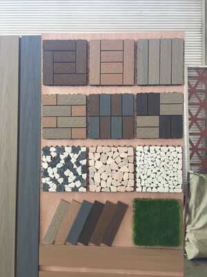 DIY WPC płytki tarasowe 30*30CM naturalne drewno słojowane zewnętrzne podłogi do domowego patio