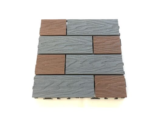 DIY WPC płytki tarasowe 30*30CM naturalne drewno słojowane zewnętrzne podłogi do domowego patio